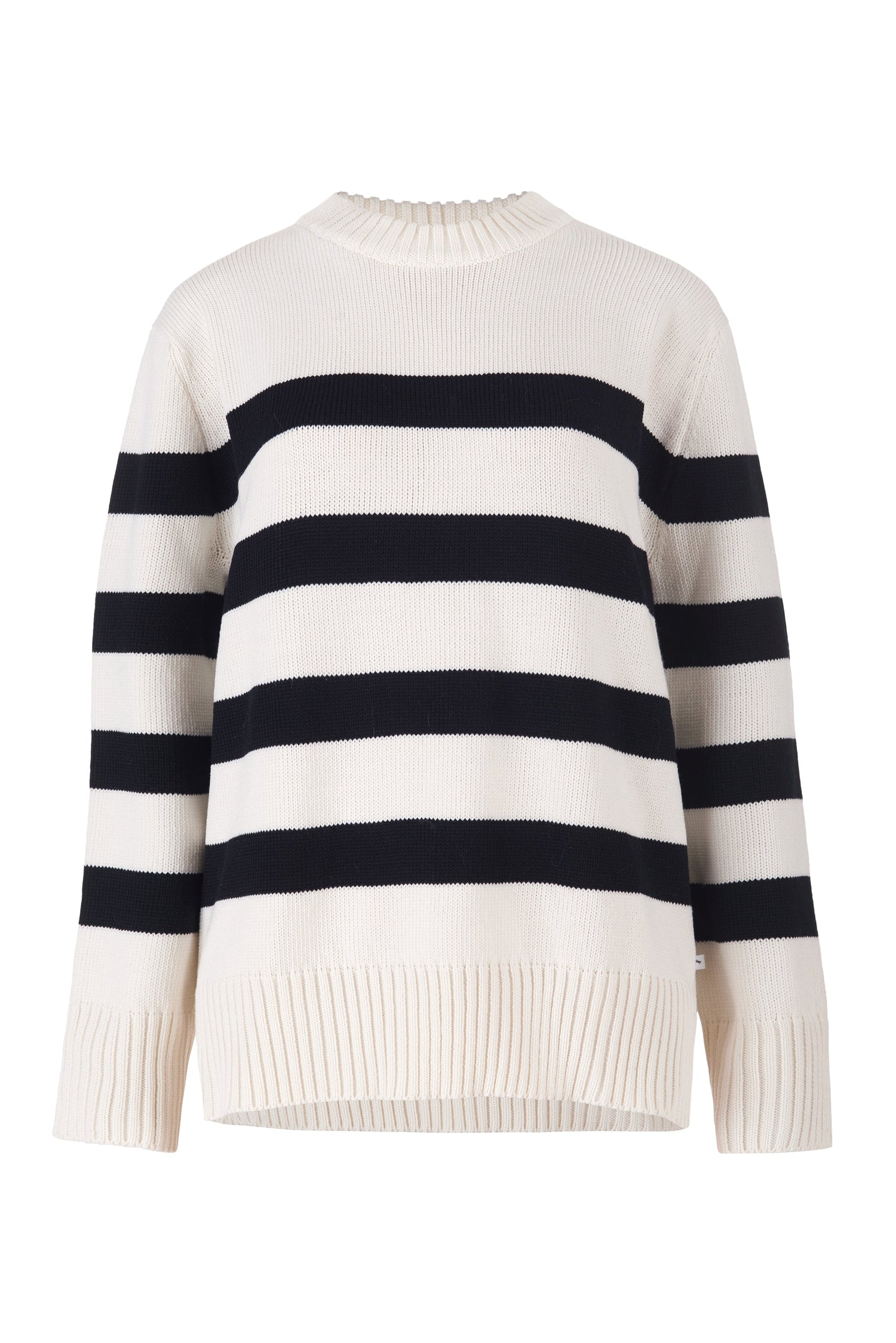 Marina Merino Jumper White Striped