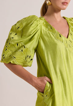 Massimo Short Dress Grenoble Green
