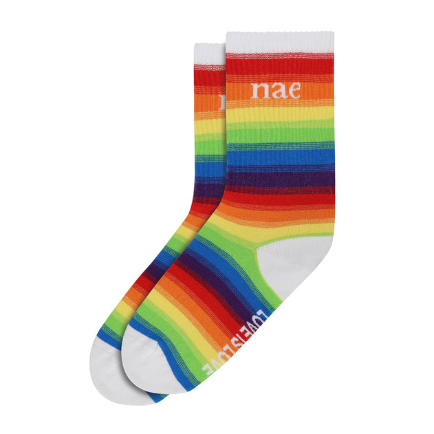 Sock Rainbow White