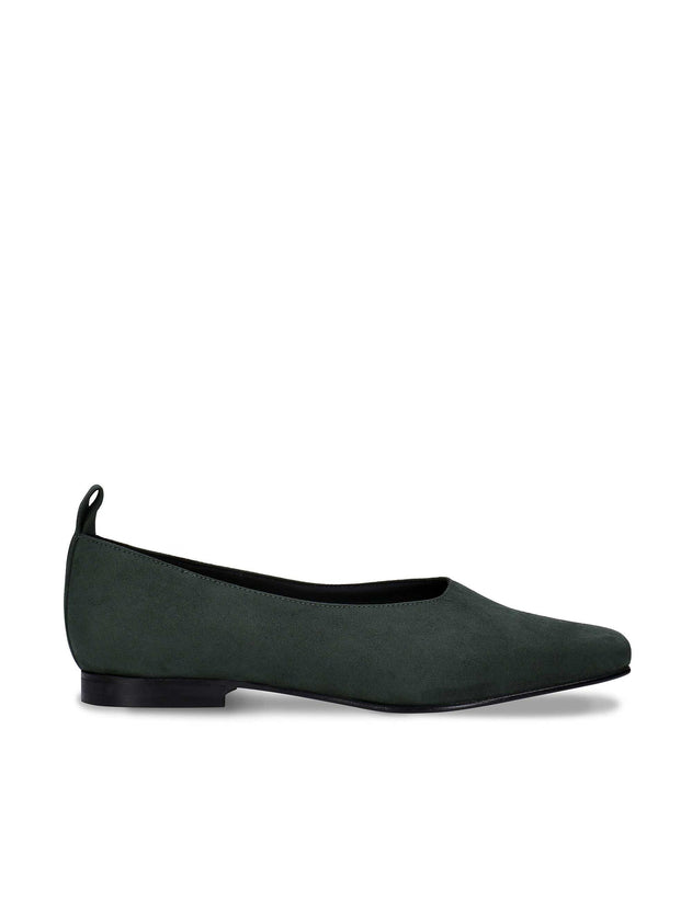 Melita Vegan Ballerina Flats Green