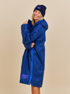 Cartel x Monday Bliss Winterswim Changing Robe Navy Blue