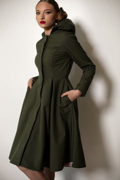 Moss Green Raincoat