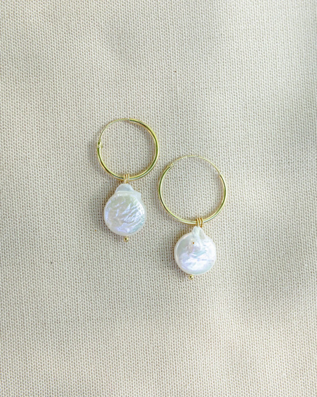 Serenity Hoops White/Gold