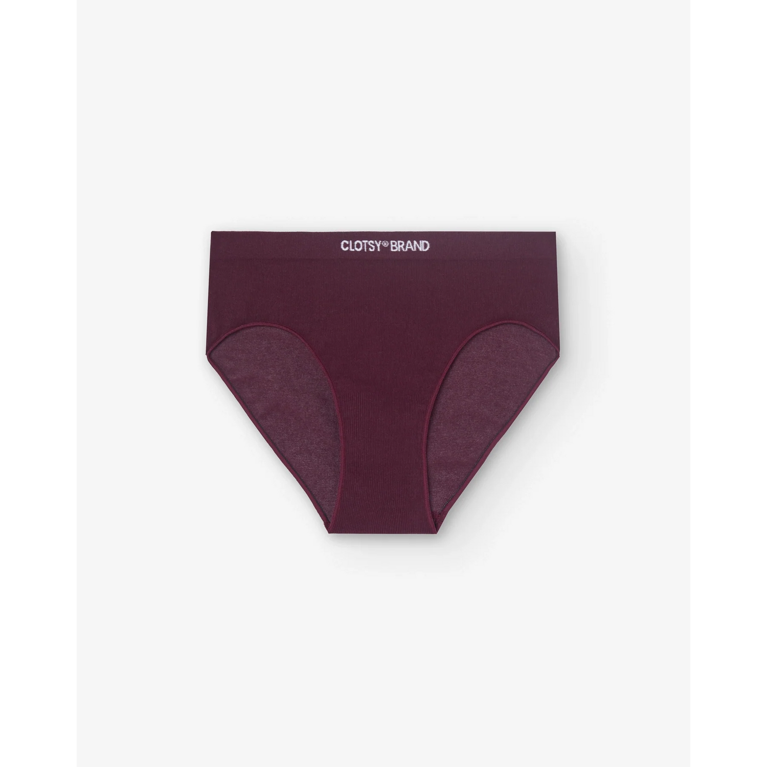 Clotsy Brand Semi High Rise Panties Burgundy