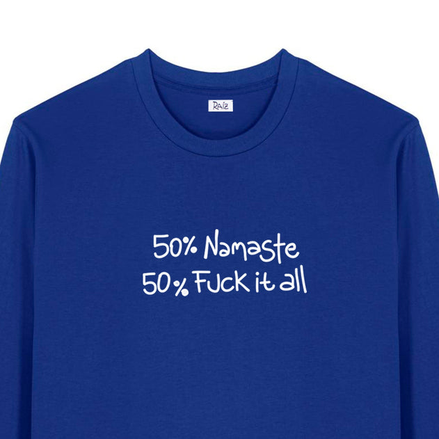 Namaste Long Sleeve T-Shirt Blue