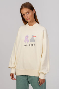 Bad Date Sweatshirt Beige