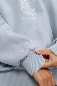 Ocean Plastic Sweatshirt Blue