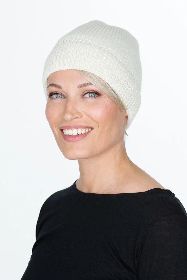 Ofena Cashmere Beanie Off-White