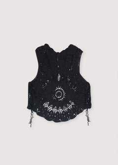 Women's Olimpia Crochet Top Black
