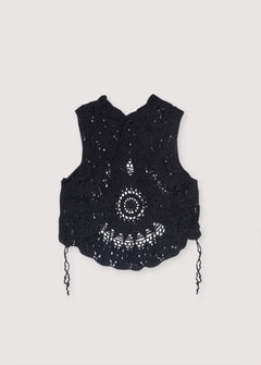 Women's Olimpia Crochet Top Black