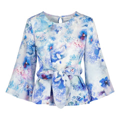 Ophelia Blouse Lush Blue - IVALO.COM
