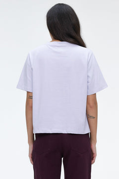 Stitch Print T-Shirt Lilac