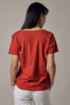 Women's Deep Neck T-Shirt