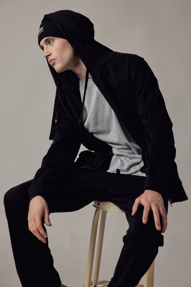 Men's Hoodie With A Zipper