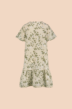 Frill Button Dress Clover Blossom