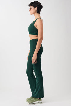 Flared Sports Pants Seaweed