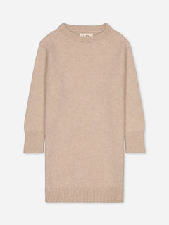 Kids' Cashmere Sweater Dress Beige