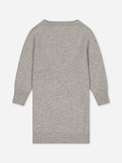 Kids' Cashmere Sweater Dress Grey