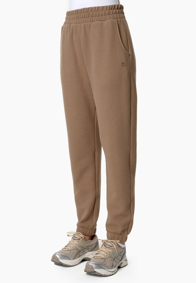 Pariss Waffle Joggers Gravel