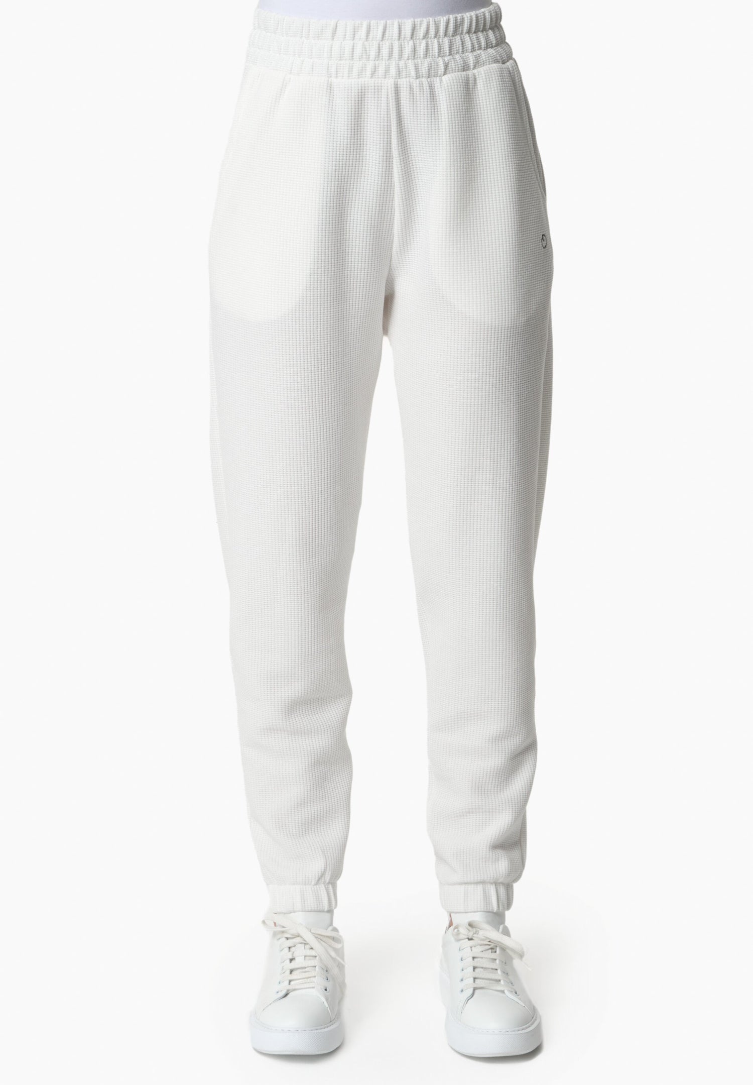 Pariss Waffle Joggers Off-White