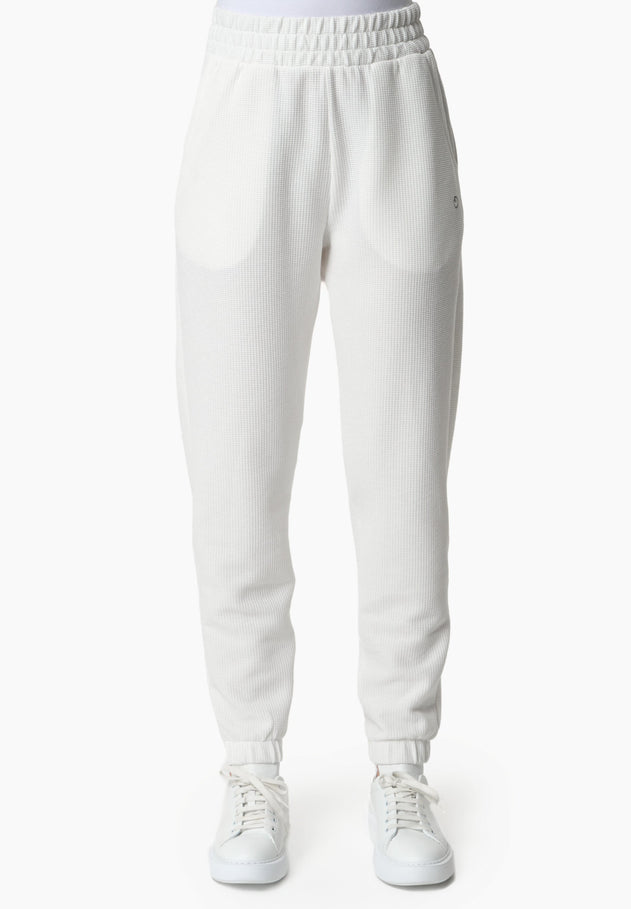Pariss Waffle Joggers Off-White
