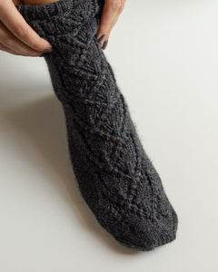 Rasos Handmade Wool Socks Charcoal