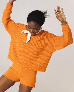 Delčia Cotton Sweater Orange