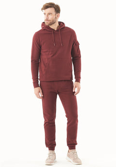 Peeno Soft Touch Organic Cotton Sweatpants Bordeaux