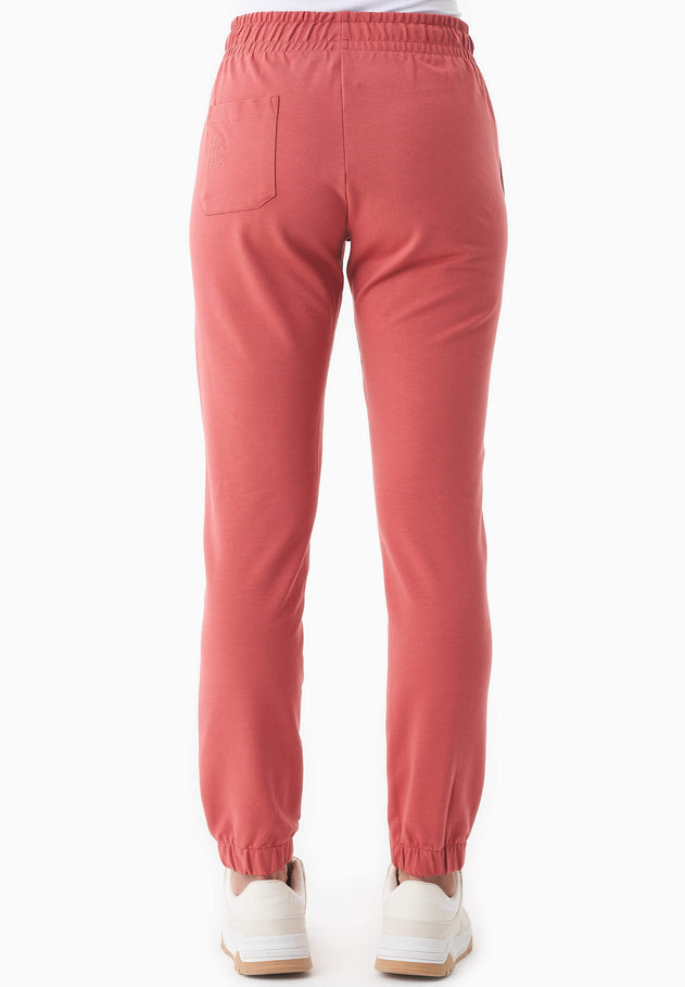 Peera Light Organic Cotton Sweatpants Red Wood