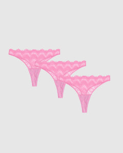 Light Flow Period Underpants 3-Pack Candy Pink