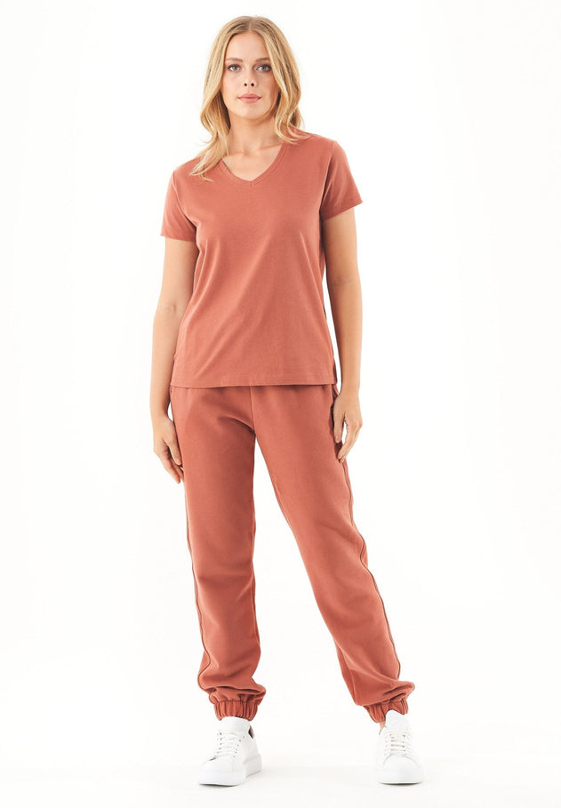 Perrie Soft Touch Organic Cotton Sweatpants Cinnamon