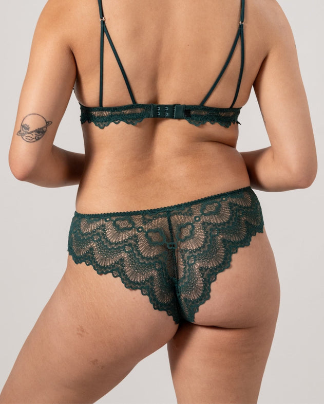 Lace Cheeky Pine Green