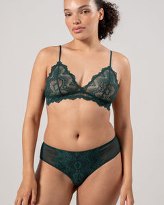 Lace Cheeky Pine Green