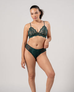 Lace Cheeky Pine Green