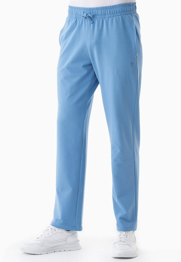 Poyraz Light Organic Cotton Sweatpants Blue Fog