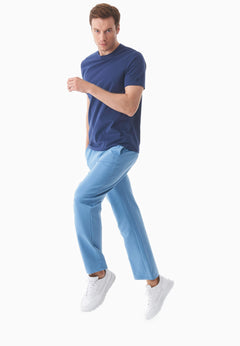 Poyraz Light Organic Cotton Sweatpants Blue Fog