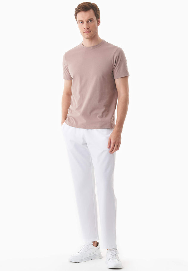 Poyraz Light Organic Cotton Sweatpants White