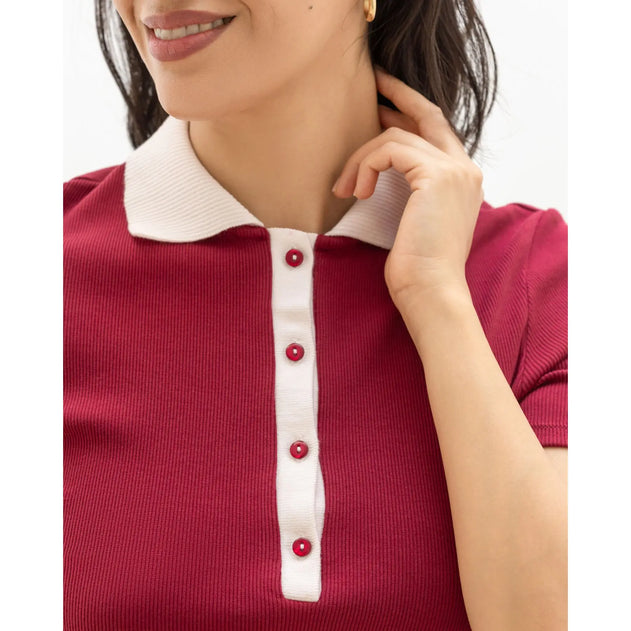 Navigli Polo T-Shirt Cherry Red