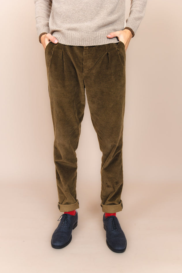 The Dacian Corduroy Trousers  Russet Brown