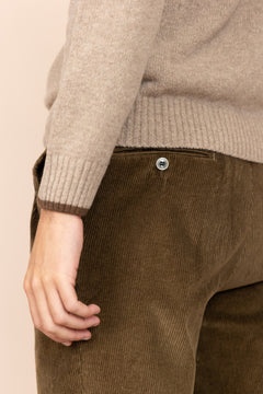 The Dacian Corduroy Trousers  Russet Brown