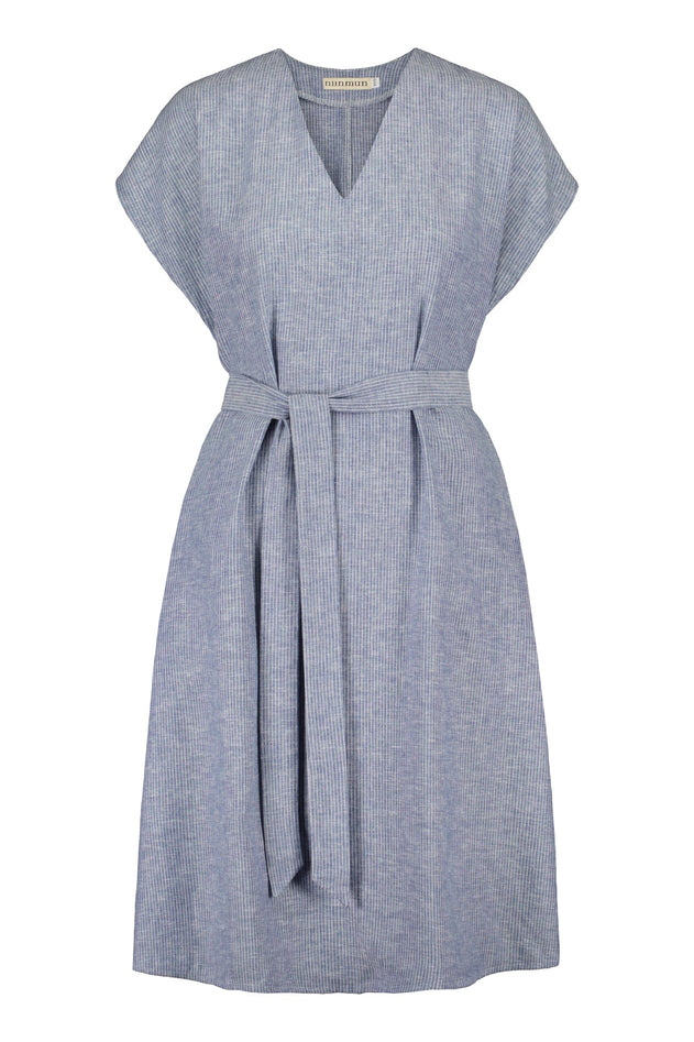 Väsby Linen Dress Striped