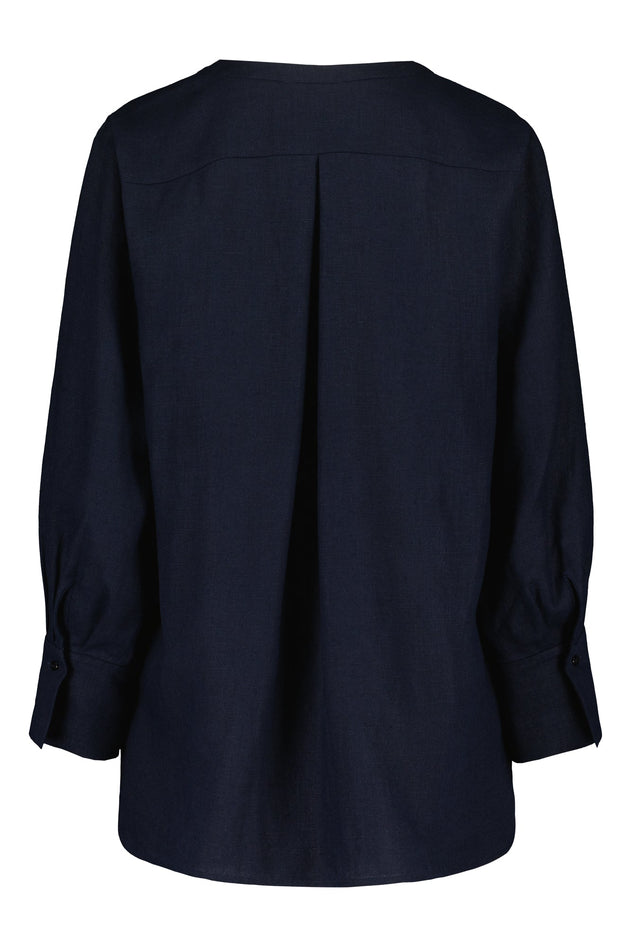 Nauvo Linen Shirt Blue