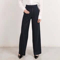 Paris Wide Leg Trousers Pinstripe