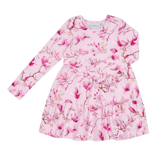 Kids' Print Layer Dress Ballet of Blossoms Pink