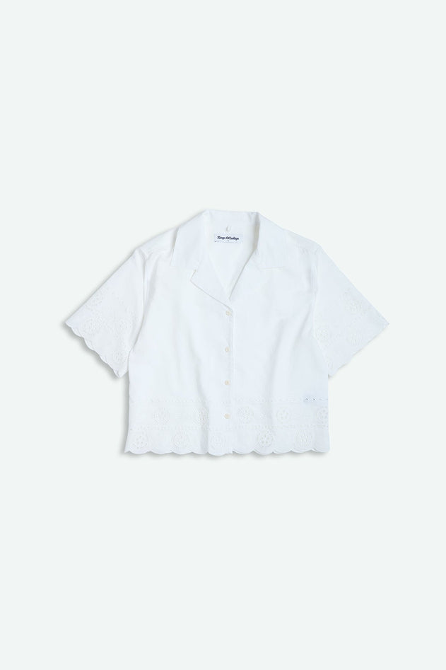 Ryanna Blouse White Japan Crest