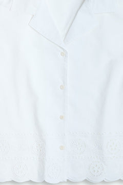 Ryanna Blouse White Japan Crest