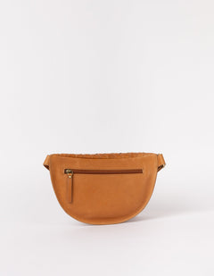 Ray Bumbag Woven Soft Grain Leather Wild Oak