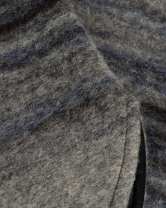 Thick Overshirt Wool-Blend Grey Stripe