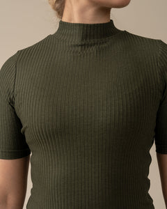 Ribbed T-Shirt Khaki