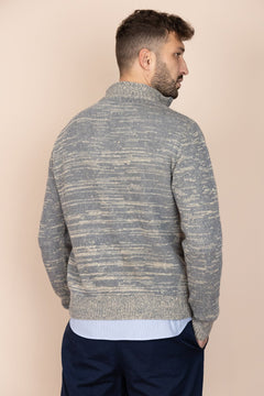 The Rivoli Hemp Merino Wool Jumper Stone Blue